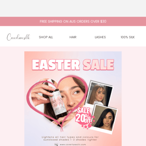Hop into Savings: Easter Sale Now On - Get 20% OFF