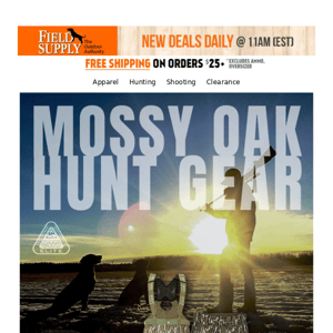 🦌 Mossy Oak hunt gear starting 30 bucks.