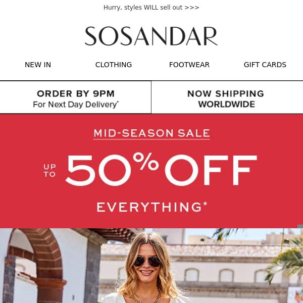 Sosandar - Latest Emails, Sales & Deals