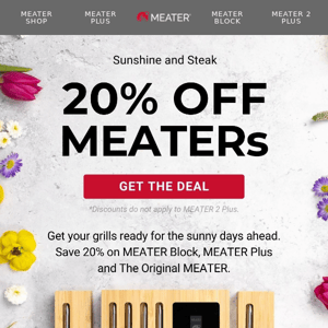 Final Weekend- 20% OFF MEATERs