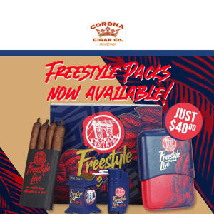 🔴 Drew Estate Freestyle Live Packs are Back in Stock!