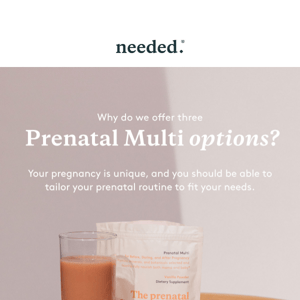 Comprehensive prenatals for less than $2/day