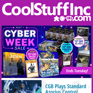 Part 1 Begins in the Cyber Week Sale, Preorder Jumpstart 2022, Magic 30 Pins, and Much More!