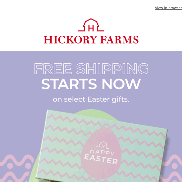 Hop to it! Free shipping on select Easter gifts inside