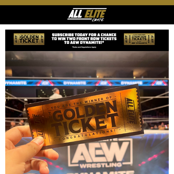 Win Front Row Seats - Details Inside - All Elite Wrestling
