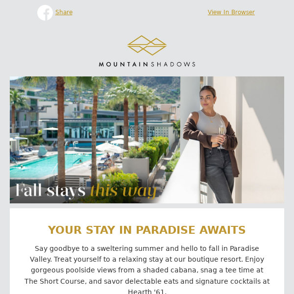 Snag Your Fall Stay!