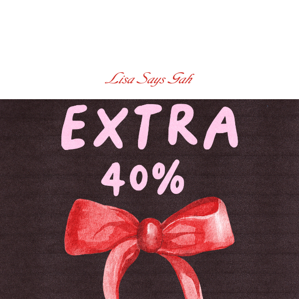 🎁2 Days Only: EXTRA 40% Off Sale