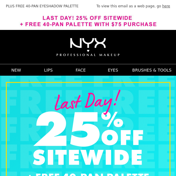 HURRY ⌛! LAST DAY 25% OFF SITEWIDE