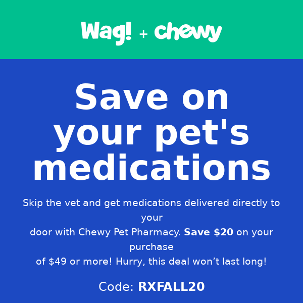 Chewy Pet Pharmacy- flash sale!