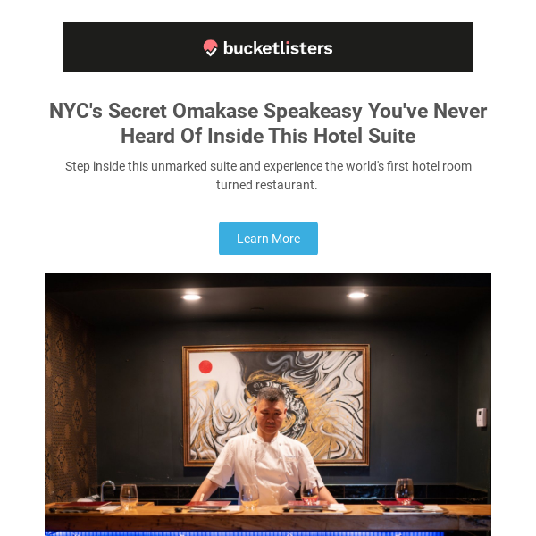 🤫 There's a Secret Omakase Speakeasy Inside This NYC Hotel Suite