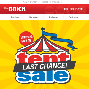 🎪 Final Reminder: VIP Tent Sale Deals End Today!