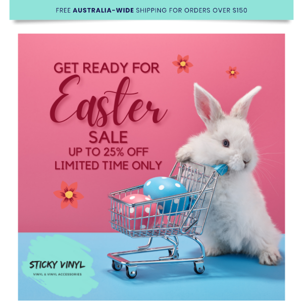 🐰 GET READY FOR EASTER! SALE ON NOW! 🐰