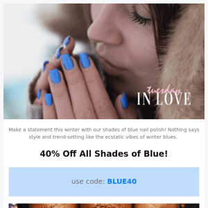 This Weekend Only! 💙40% OFF all Blues! 😍