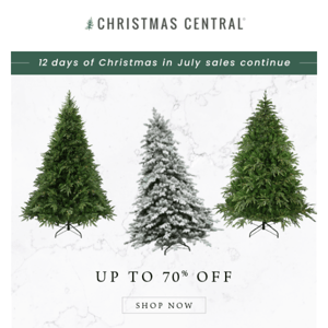 Have you started your Christmas in July shopping? Get up to 70% off right now!