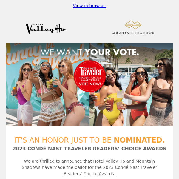 Vote for a Chance to Win an International Vacay