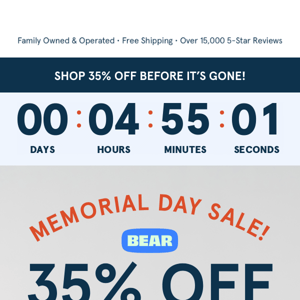 Time is Running Out ⏳ 35% Savings