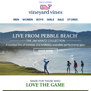 From Pebble Beach To Your Closet
