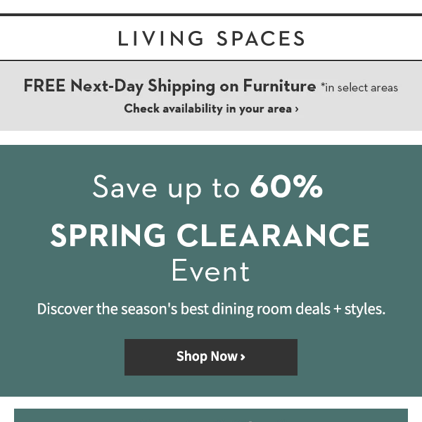 Spring Clearance Event: Dining Room Deals