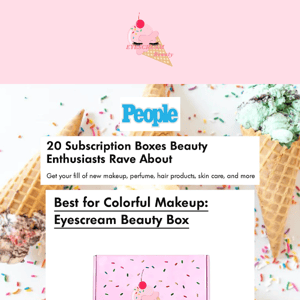 Thank You for making us one of the top Beauty Subscription Boxes!