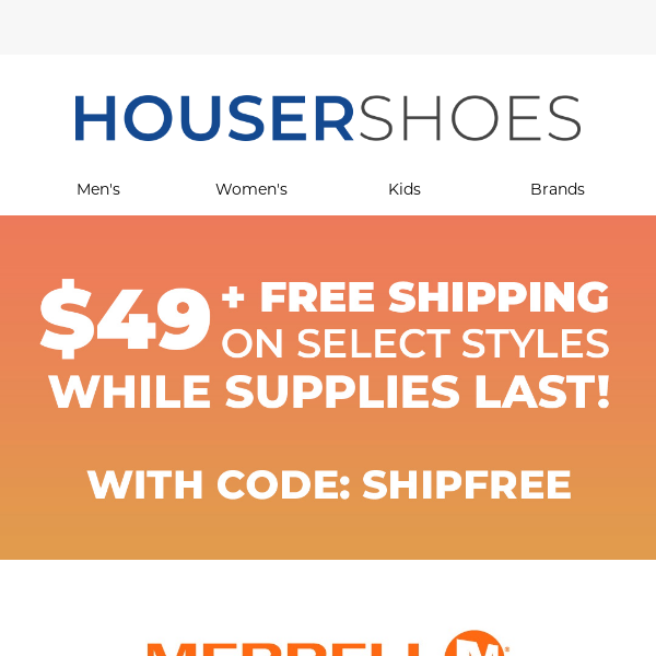 The Merrell Super Sale is ending soon!