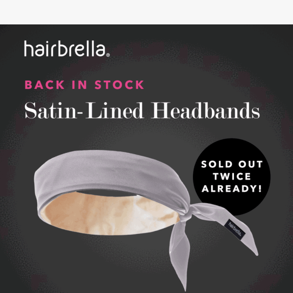 The Twice Sold-Out Headband is Back! 🚨