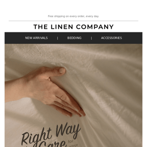 How to Care for Your Bed Linens ♥