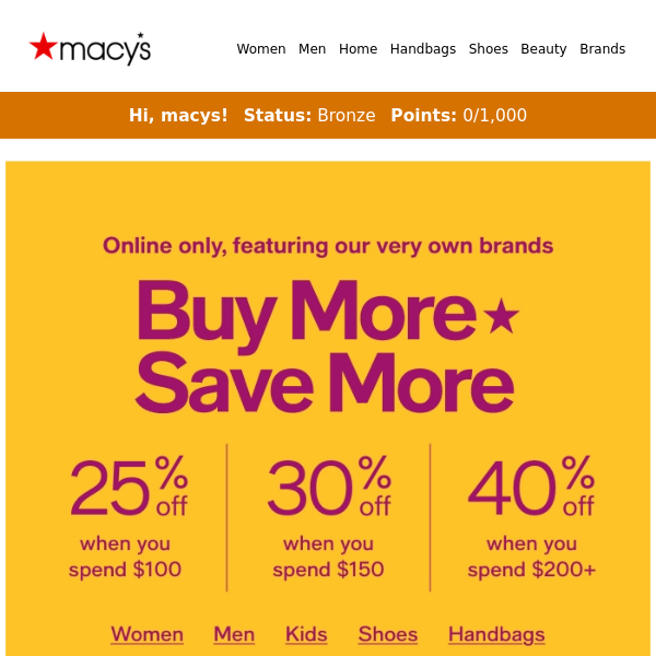 Macy's: 40-50% off clearance + extra 20% off! Shop now & save big