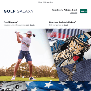 Celebrate the fourth with Americana golf gear