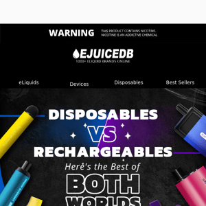 🤔 Should You Go With Disposable or Rechargeable Vapes?