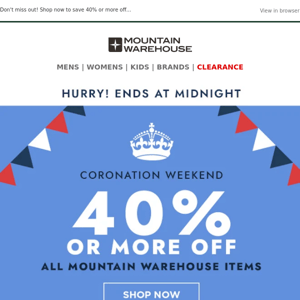 40% Or More Off Ends At Midnight!