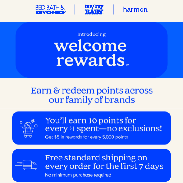 Introducing Welcome Rewards! 🤩 Join for free & get $5 in rewards