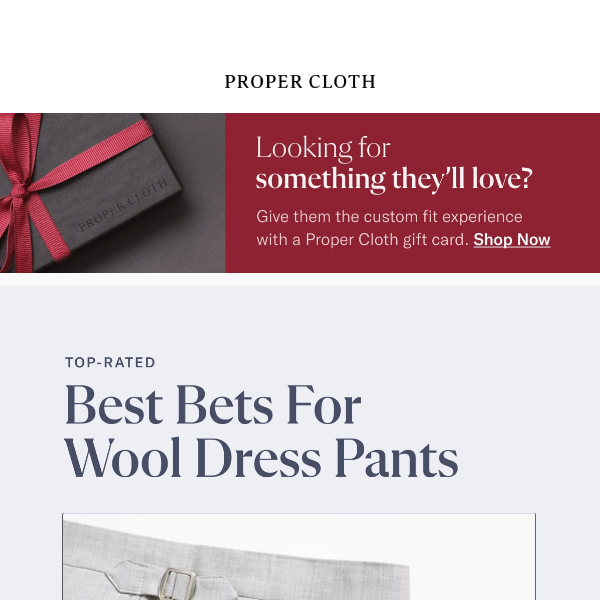 Your Best Bets for Wool Dress Pants