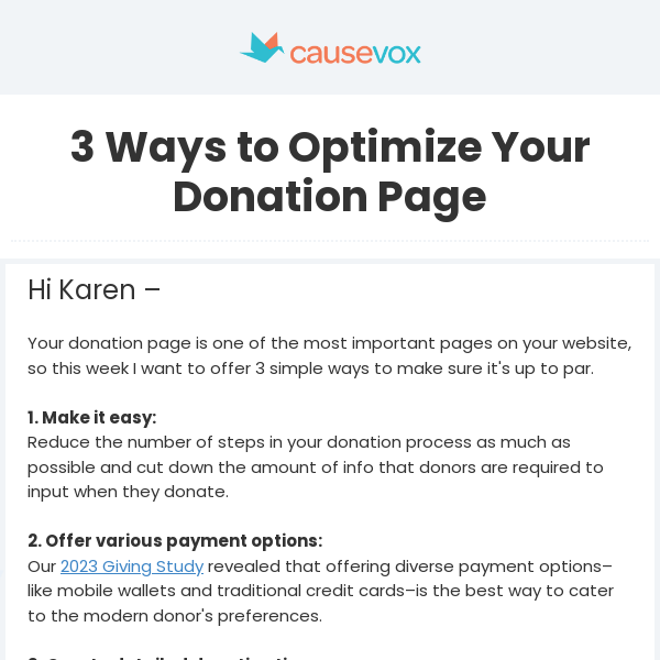 3 Ways to Optimize Your Donation Page