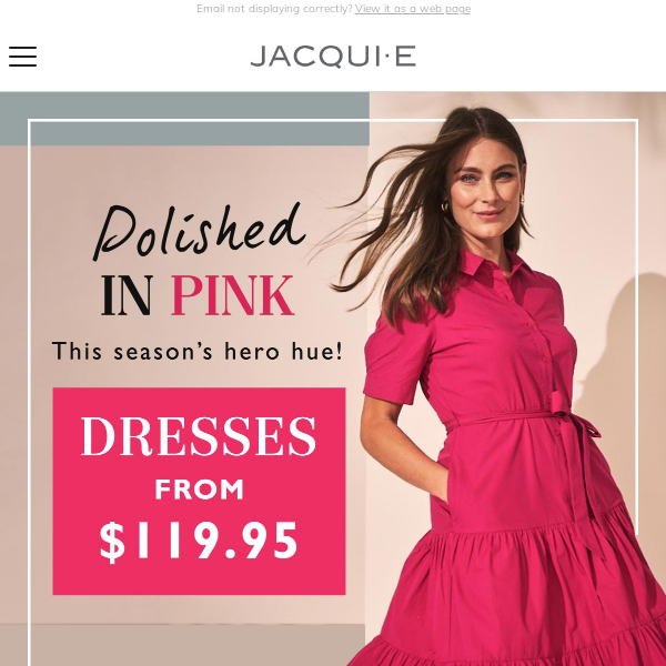 Pink Is In! Plus Dresses From $119.95