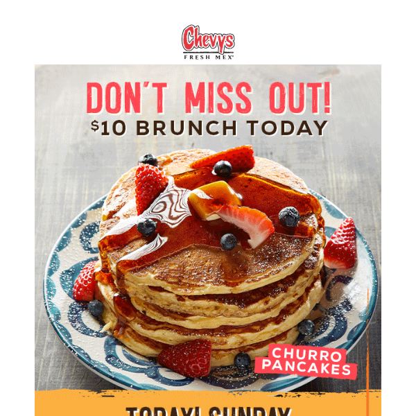 Last Chance! $10 Brunch Entrées Today!