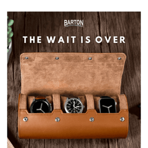 Back in Stock: Leather Watch Roll Travel Case