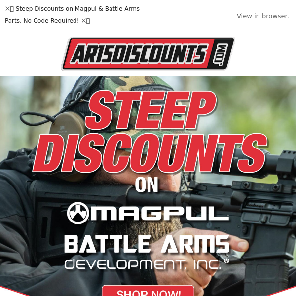  ⚔️💪 Steep Discounts on Magpul & Battle Arms Parts, No Code Required! ⚔️💪