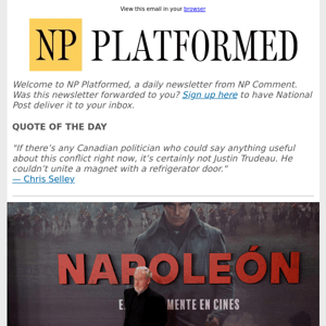 NP Platformed: Ridley Scott’s 'Napoleon' an Oscar-baiting letdown