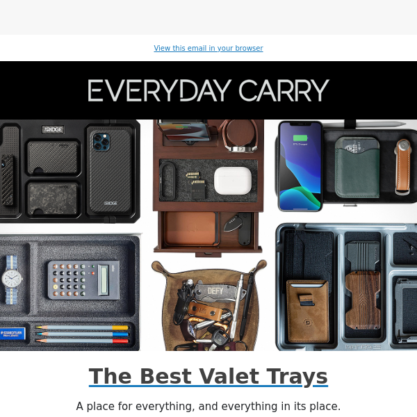 The Best Valet Trays to Drop Your EDC Into