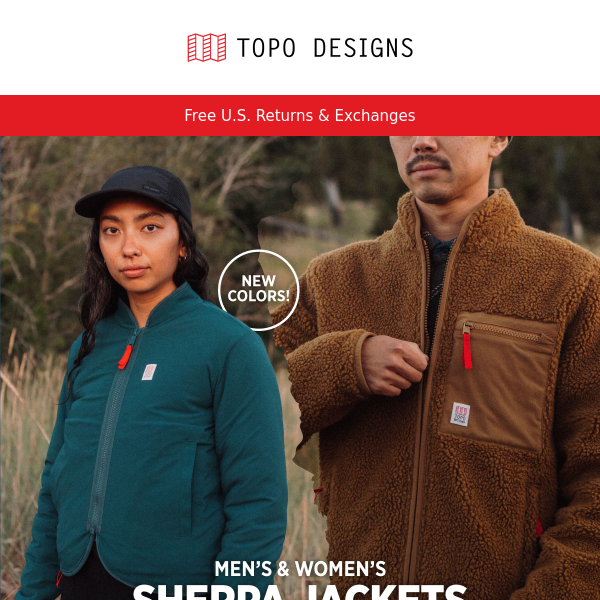 NEW COLORS: Sherpa Jackets