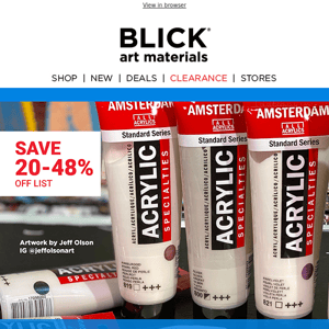 Amsterdam Acrylics: Your choice for pure color