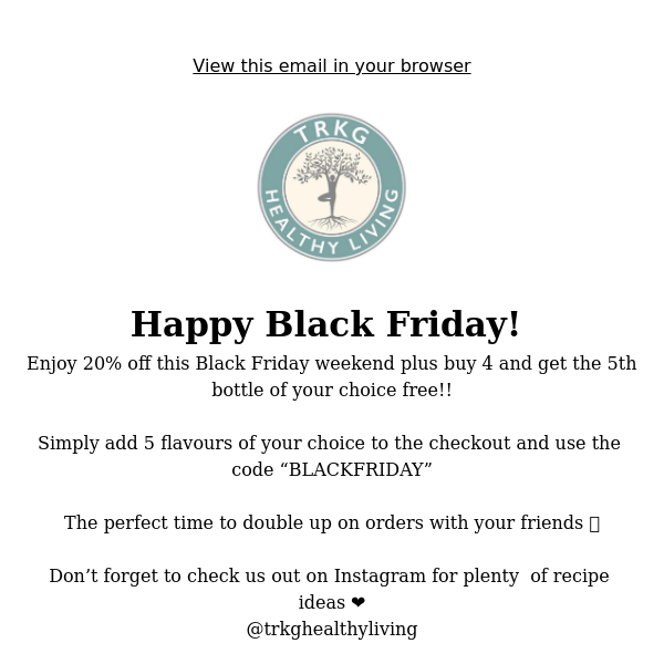 Black Friday Has Arrived 🥳🛍️