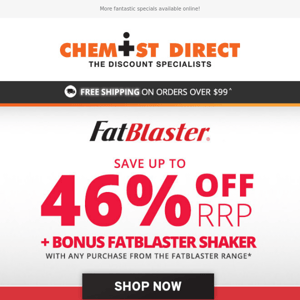 Don't miss out! Up to 50% OFF RRP Inner Health Range | Fatblaster + FREE Shaker | Bushman Insect Repellents