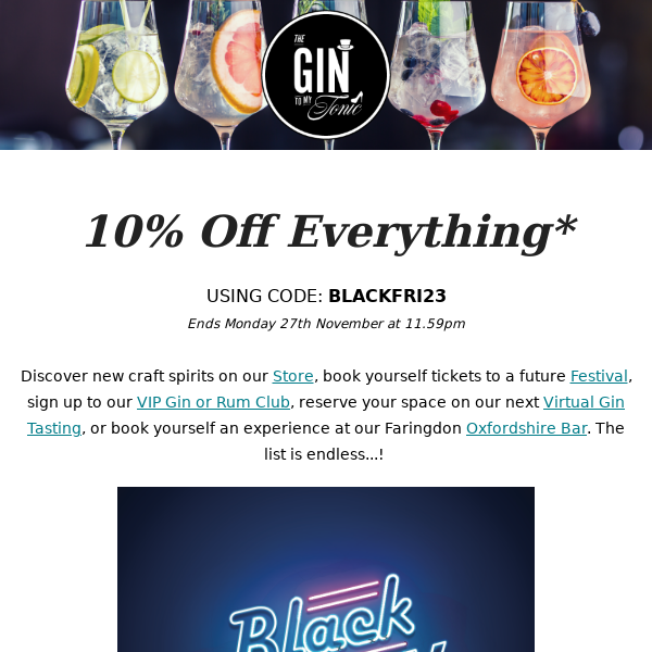 Black Friday Discount Code Revealed