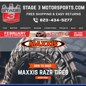Maxxis Off Road Tires Shipping Today!