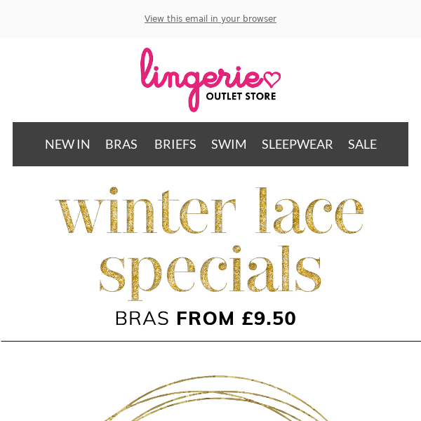 Winter Lace Specials ❄ Bras from £9.50