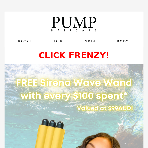 RE: CLICK FRENZY Want a FREE Wave Wand?