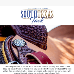 South Texas Tack Private Label Tack