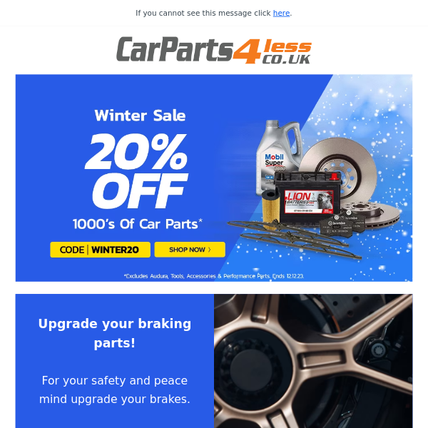 Update Your Essential Car Parts In Time For Christmas