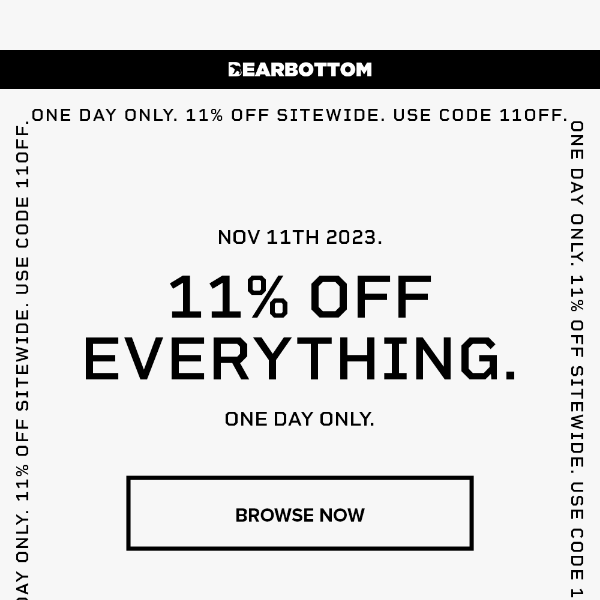 SITEWIDE SALE STARTS TOMORROW